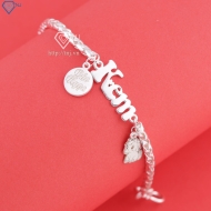 Lắc bạc cho bé khắc tên và con giáp theo yêu cầu LTT0213