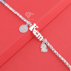 Lắc bạc cho bé khắc tên và con giáp theo yêu cầu LTT0213