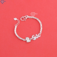 Lắc bạc cho bé khắc tên hình con ngựa LTT0216- Trang Sức TNJ