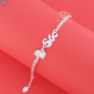 Lắc bạc cho bé khắc tên hình con ngựa LTT0216- Trang Sức TNJ