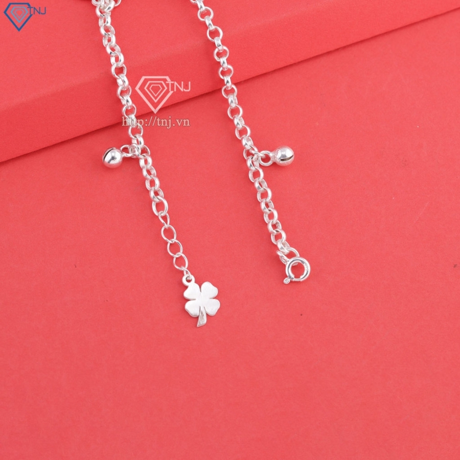 Lắc chân bạc cho bé hình con ngựa khắc tên LTT0217