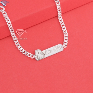 Lắc bạc cho bé khắc tên hình con ngựa đẹp LTT0218- Trang Sức TNJ