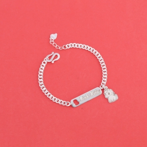 Lắc bạc cho bé khắc tên theo yêu cầu hình con ngựa LTT0219