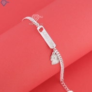 Lắc bạc cho bé khắc tên theo yêu cầu hình con ngựa LTT0219