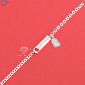 Lắc bạc cho bé khắc tên theo yêu cầu hình con ngựa LTT0219