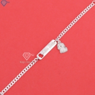 Lắc bạc cho bé khắc tên theo yêu cầu hình con ngựa LTT0219