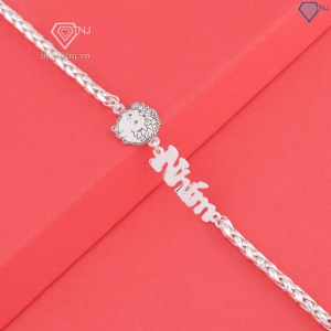 Lắc bạc cho bé khắc tên hình con nhím LTT0221 Trang Sức TNJ