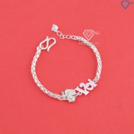 Lắc bạc cho bé trai khắc tên hình con voi LTT0222 - Trang Sức TNJ