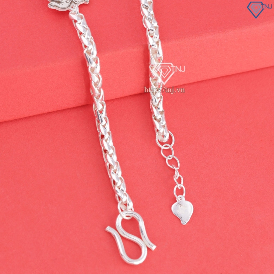 Lắc bạc cho bé gái khắc tên hình quả bơ LTT0223 - Trang Sức TNJ