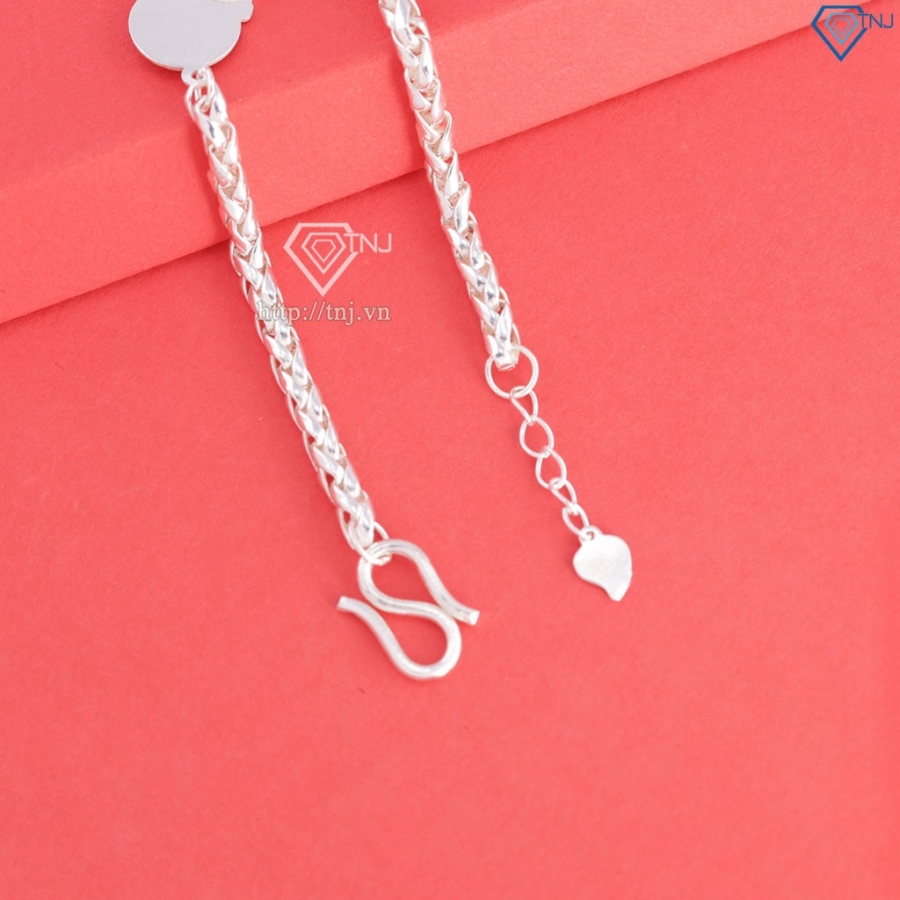 Lắc bạc cho bé khắc tên hình quả Cam LTT0225- Trang Sức TNJ