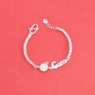 Lắc bạc cho bé khắc tên hình quả Cam LTT0225