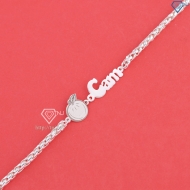 Lắc bạc cho bé khắc tên hình quả Cam LTT0225- Trang Sức TNJ