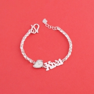 Lắc bạc cho bé khắc tên hình quả Xoài LTT0227