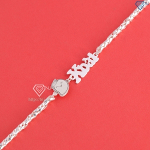 Lắc bạc cho bé khắc tên hình quả Xoài LTT0227 - Trang Sức TNJ