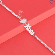 Lắc bạc cho bé khắc tên hình quả Xoài LTT0227 - Trang Sức TNJ