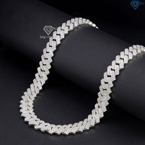 Vòng cổ Cuban đính đá cao cấp 14mm DCK0161 - Trang Sức TNJ
