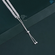 Lắc tay Tennis bạc cho nữ đính đá 3mm dây rút LTN0445 - Trang Sức TNJ