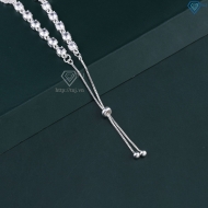 Lắc tay bạc cho nữ cỏ  4 lá may mắn đính đá dây rút LTN0446