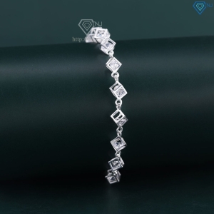 Lắc tay bạc cho nữ hình lập phương dây rút LTN0449 - Trang Sức TNJ