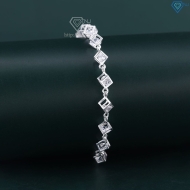 Lắc tay bạc cho nữ hình lập phương dây rút LTN0449 - Trang Sức TNJ