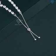 Lắc tay bạc cho nữ cỏ 4 lá may mắn đính đá dây rút LTN0451