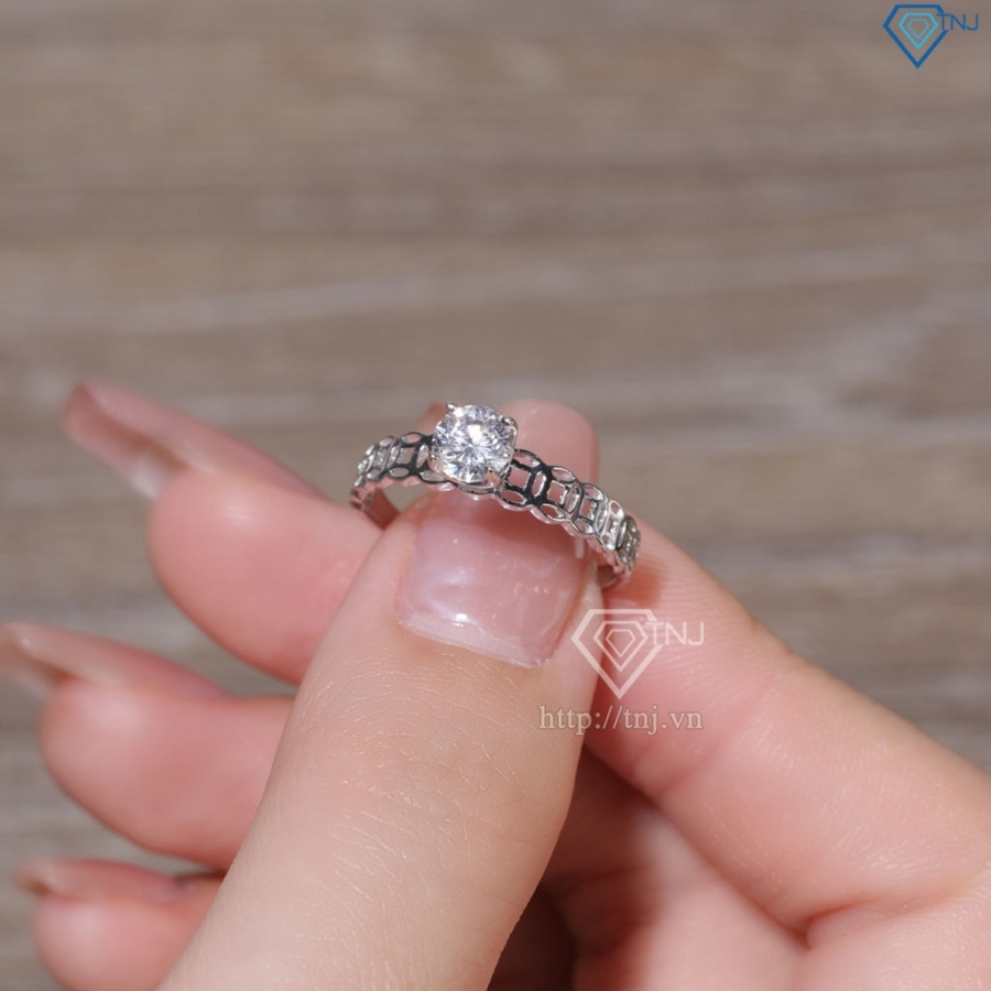 Nhẫn bạc nữ kim tiền xi kim giá rẻ NN0542-XK