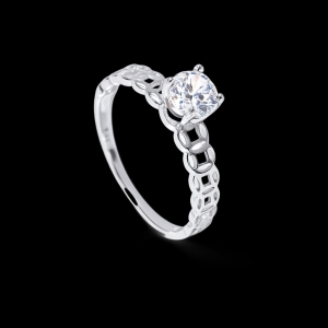 Nhẫn bạc nữ kim tiền xi kim giá rẻ NN0421-XK