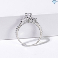 Nhẫn bạc nữ xi kim đính đá NN0533-XK