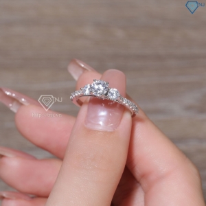 Nhẫn bạc nữ xi kim đính đá NN0533-XK