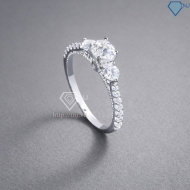 Nhẫn bạc nữ xi kim đính đá NN0533-XK