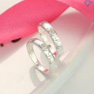 Nhẫn đôi bạc nhẫn cặp bạc khắc tên theo yêu cầu ND0390 - Trang Sức TNJ