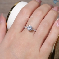 Nhẫn bạc nữ xi kim đính đá trắng sang trọng NN0535-XK