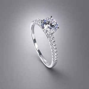 Nhẫn bạc nữ Hà Nội xi kim đính đá trắng sang trọng NN0536