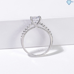 Nhẫn bạc nữ Hà Nội xi kim đính đá trắng sang trọng NN0536-XK
