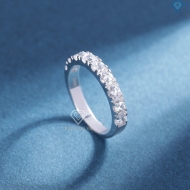Nhẫn bạc nữ dạng tròn xi kim đính đá 3mm NN0538-XK