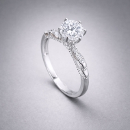 Nhẫn bạc nữ xi kim đính đá chủ cao NN0539