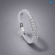 Nhẫn bạc nữ dạng tròn xi kim đính đá bản 3mm NN0540-XK