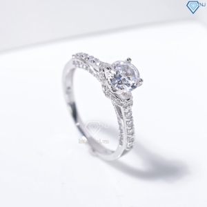Nhẫn bạc nữ 925 xi kim đính đá sang trọng NN0541-XK