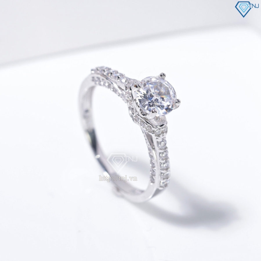 Nhẫn bạc nữ 925 xi kim đính đá sang trọng NN0541-XK