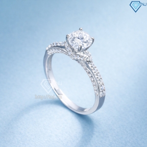 Nhẫn bạc nữ 925 xi kim đính đá sang trọng NN0541-XK