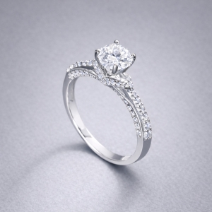 Nhẫn bạc nữ 925 xi kim đính đá sang trọng NN0541