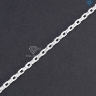 Lắc tay nam mắt xích bản nhỏ 4mm đính đá đẹp LTA0235