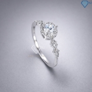 Nhẫn bạc nữ mặt đá vuông đính đá xi kim NN0526-XK  Trang Sức TNJ