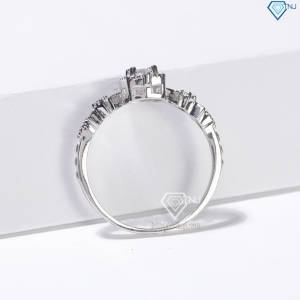 Nhẫn bạc nữ mặt đá vuông đính đá xi kim NN0526-XK  Trang Sức TNJ