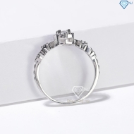 Nhẫn bạc nữ mặt đá vuông đính đá xi kim NN0526-XK  Trang Sức TNJ