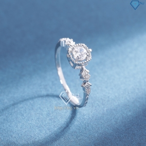 Nhẫn bạc nữ mặt đá vuông đính đá xi kim NN0526-XK  Trang Sức TNJ