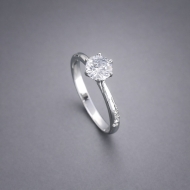 Nhẫn bạc nữ đơn giản giá rẻ xi kim NN0417-XK