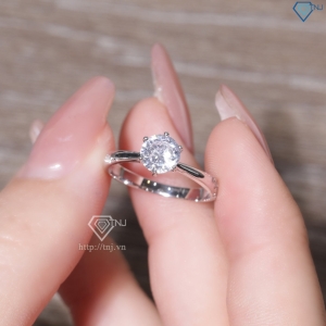 Nhẫn bạc nữ đơn giản giá rẻ xi kim NN0417-XK- Trang Sức TNJ