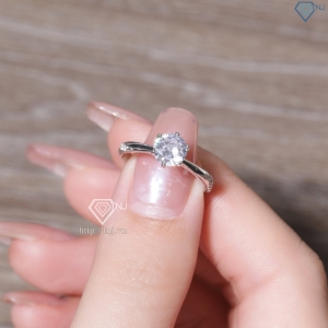 Nhẫn bạc nữ đơn giản giá rẻ xi kim NN0417-XK- Trang Sức TNJ