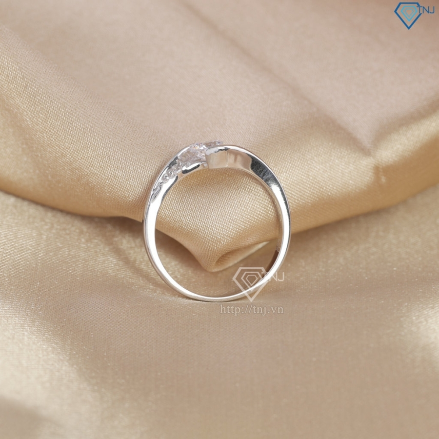 Nhẫn bạc nữ đính đá chìm xi kim NN0340-XK - Trang Sức TNJ